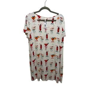 Soma Cool Nights Scoop Neck Short Sleeve Sleep Shirt NEW NWT Size Large